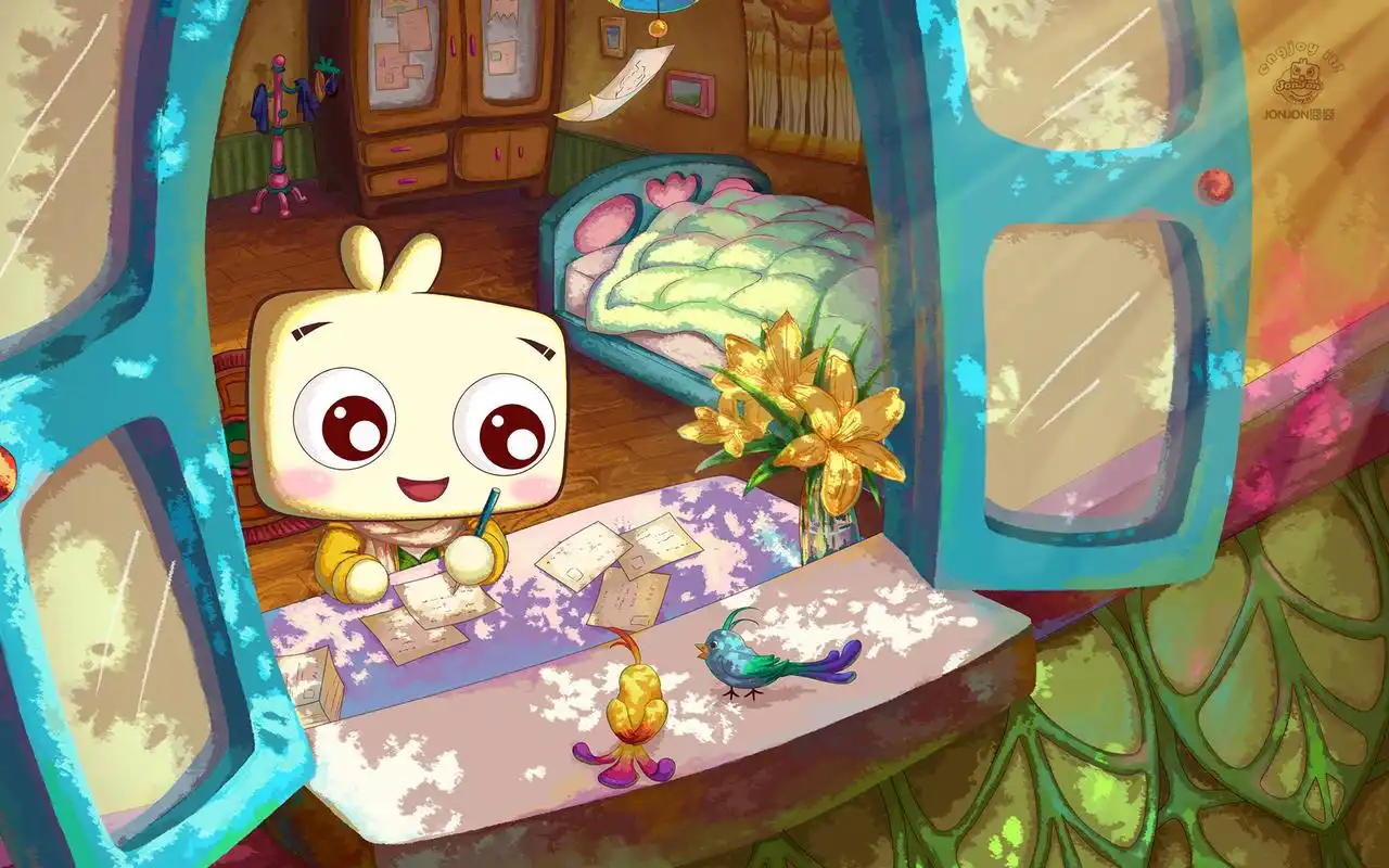 可爱温馨囧囧高清电脑桌面壁纸