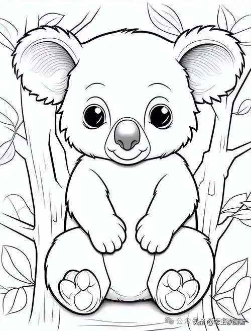 25张动物手绘线稿资料,临摹学画