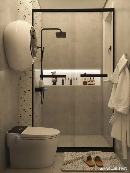 小户型卫生间这样装丨干湿分离,功能分区赞