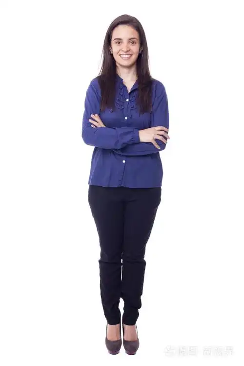 愉快的年轻商业女人全身肖像照片-正版商用图片1eof4r-摄图新视界