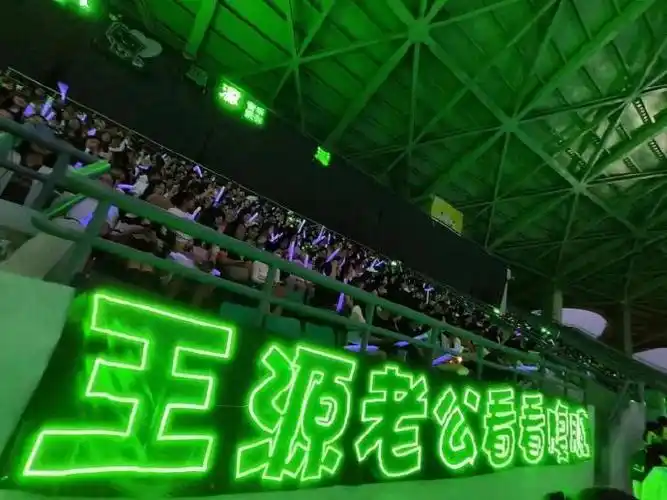 王源绿海#这像源儿的个人演唱会  小汤圆应援80了啊!