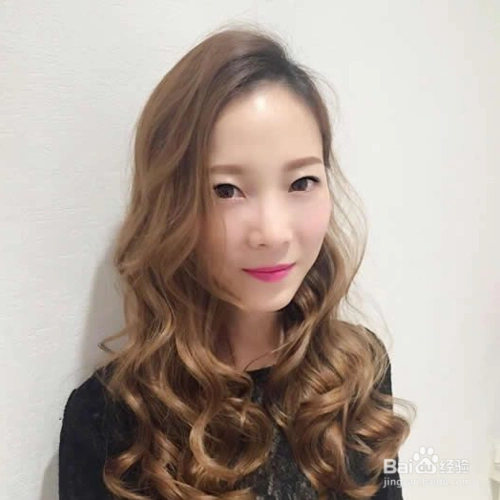 中长发烫发发型图片