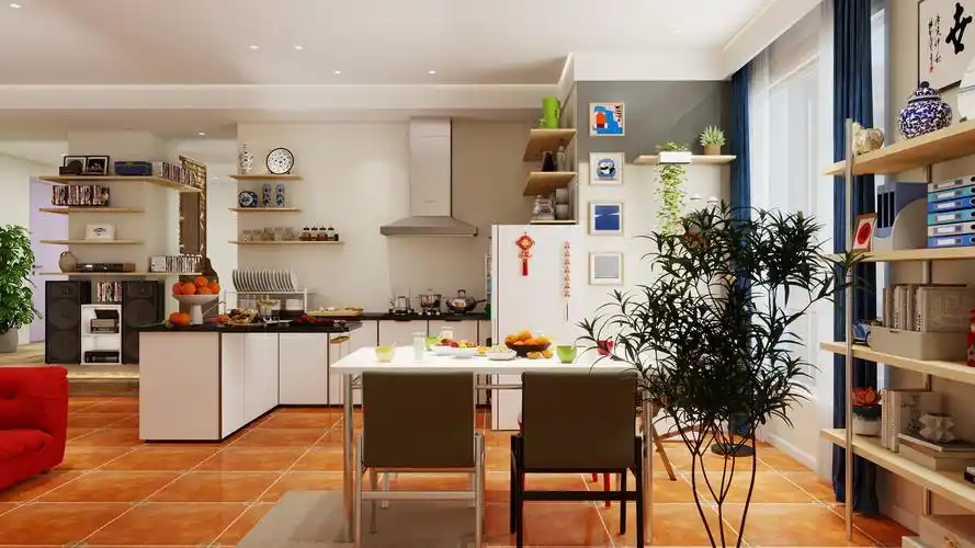 家有儿女一层客餐厅装修效果图第4张