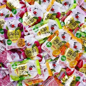 喜之郎蒟蒻果汁果冻散装多口味可吸果冻葡萄果汁布丁休闲零食小吃