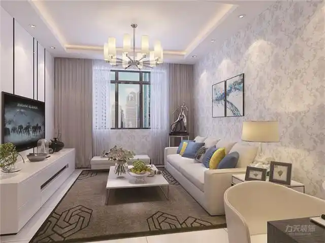 三室两厅装修效果图!105平明亮清爽现代风,看着就舒服,晒晒