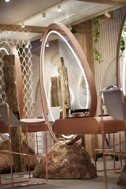 angel美容院化妆台设计效果图