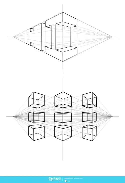 动漫插画基础——两点透视练习