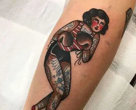 手臂内侧old school 女人