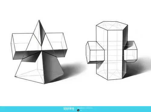 组合几何体素描速写美术绘画入门练习