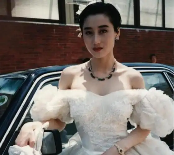 利智年轻时婚纱照曝光网友终于知道李连杰为何宠爱她29年了