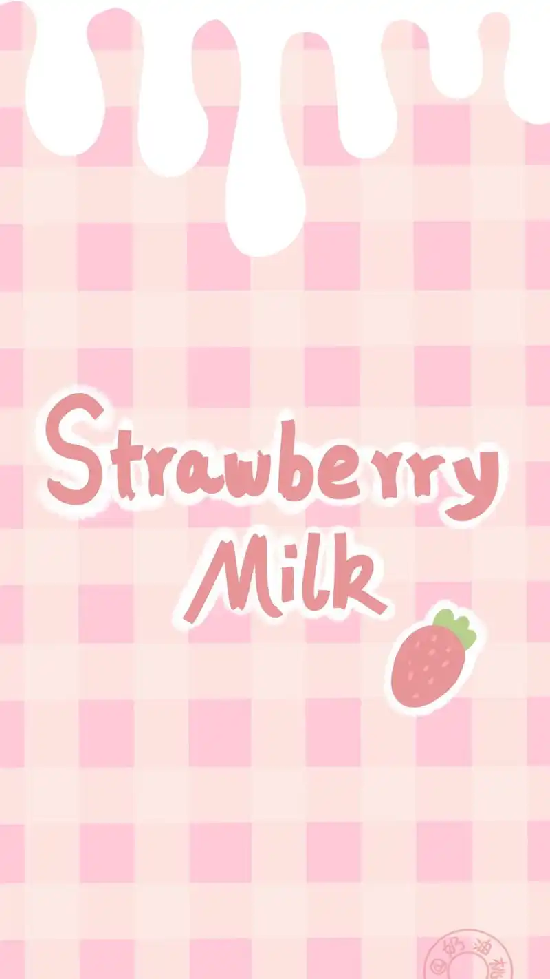 少女心草莓图案平铺壁纸,浪漫的粉红色,无法抵挡的甜美