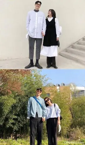 穿衣以简约风格为主的情侣,用穿搭的方式记录一起走过的春夏秋冬
