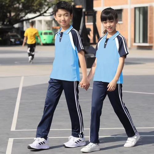 噜鱼初中高中生班服校服夏季中小学生套装初高中大学生男女团体服运动