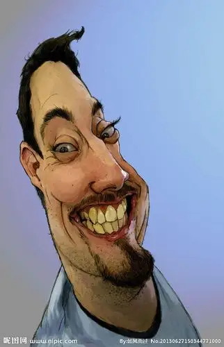 夸张人物漫画 #采集大赛