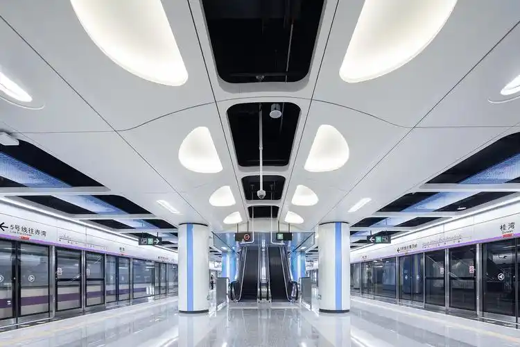 j&a打造科幻感地铁空间 献礼祖国华诞丨深圳地铁5号线二期工程