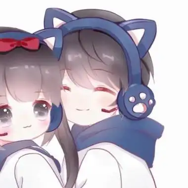 q版卡通动漫手绘可爱情侣头像