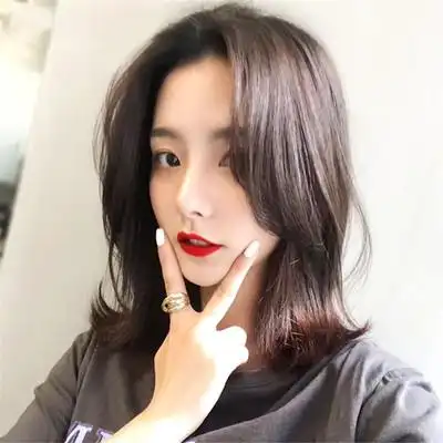 网红中分刘海假发女八字刘海假发片自然无痕两侧偏分发际线贴发片