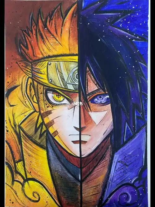 动漫课示范鸣人和佐助