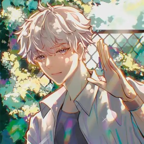 神仙治愈系动漫头像带着光的头像