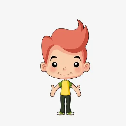 矢量帅气可爱男生