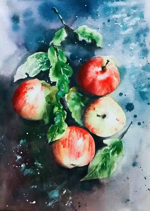 水果水彩画 水果水彩画教程