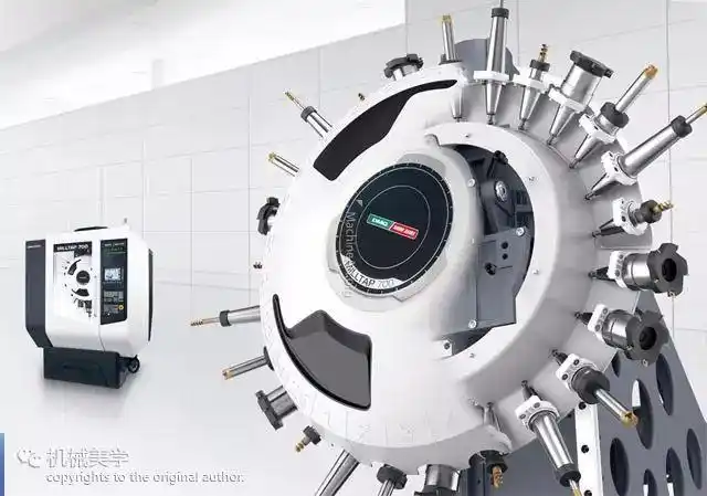 眼花缭乱的加工中心刀库,太漂亮了!美女都黯然失色