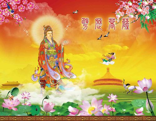 海报印制205壁画挂画装饰画素材86霹雳菩萨图片墙画装饰画 ps