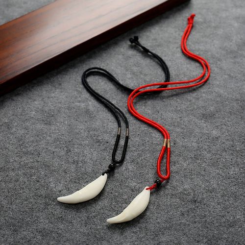 真黑狗牙儿童辟邪吊坠真品正宗狼牙男女士情侣项链藏獒牙饰品配饰牙齿