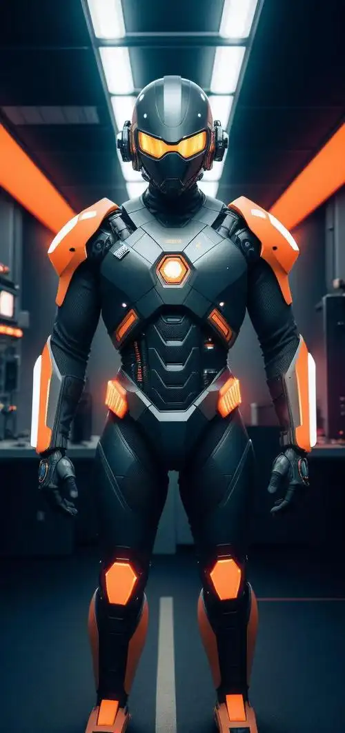 ai绘画壁纸未来人形酷炫机甲战士4k超清原图