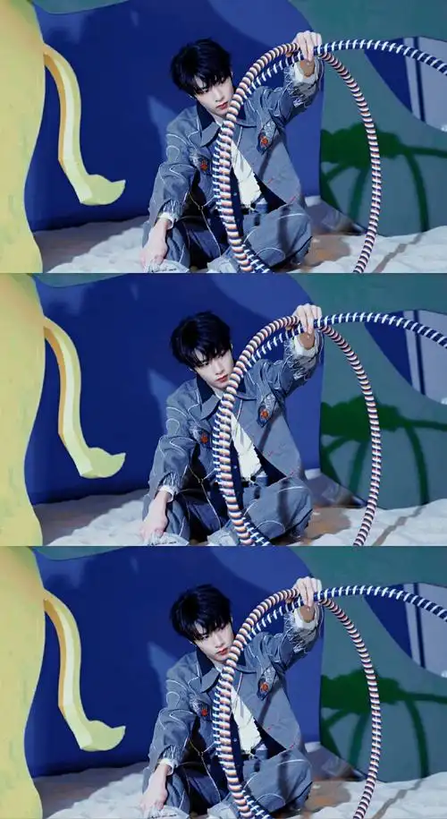 刘耀文#92#刘耀文 目光磁石#蓝色系宝宝自截自修 | 抱图评@时代