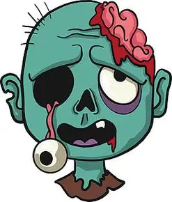 卡通万圣节僵尸头像