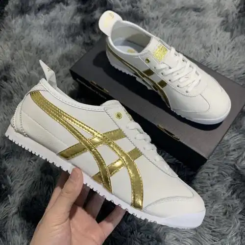 老虎鞋鬼冢虎tiger阿甘男女款小白鞋休闲鞋同款德训鞋一脚蹬小白鞋