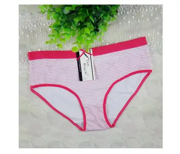 批发女式全棉内裤 女士印花三角裤 云梦妮纯棉时尚少女内裤86558