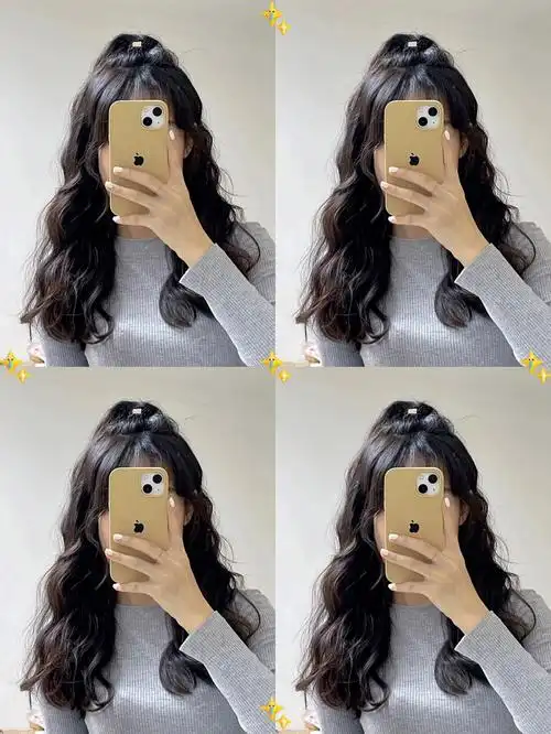 法式烫这样扎个丸子头也太好看了吧昆明烫发