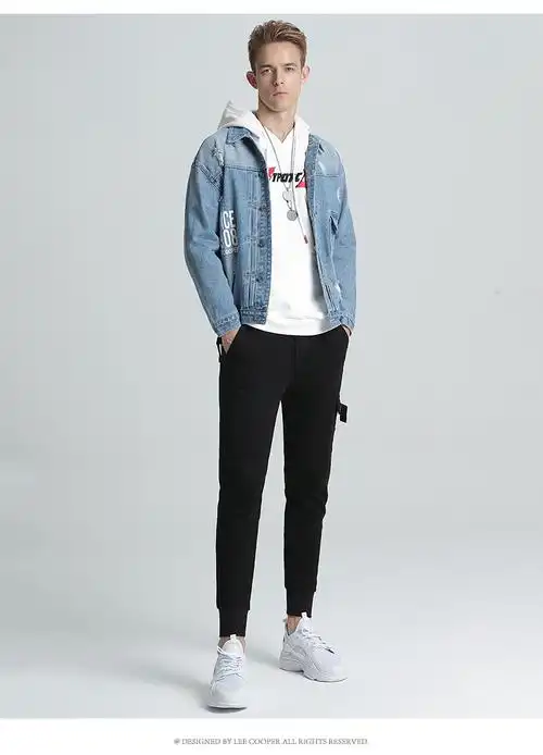 leecooper2018秋季新款牛仔外套男休闲牛仔男外套