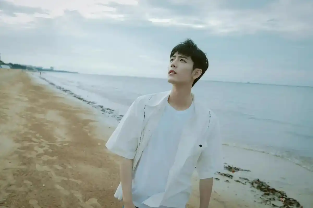 大海,白衬衫,就是我的最爱啊#少年感 #肖战 - 抖音