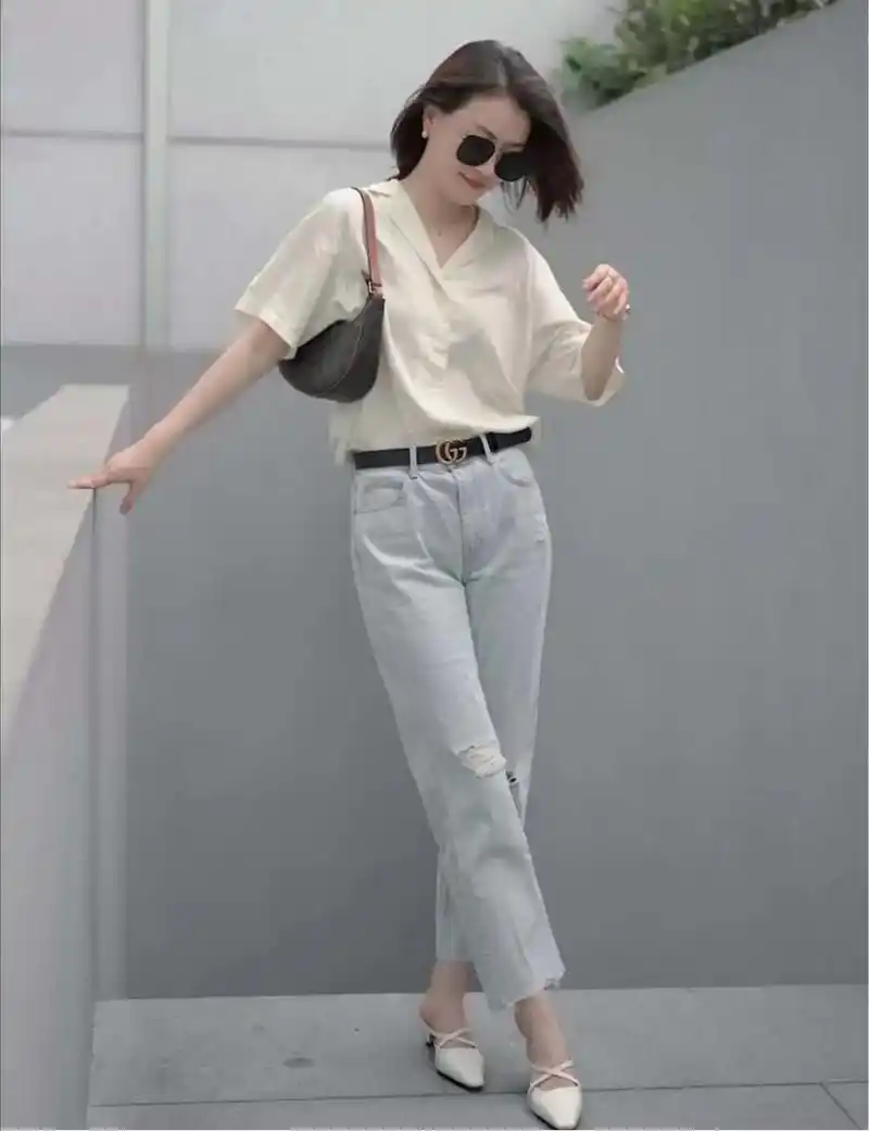 时尚穿搭|155矮个子女生穿衣图,小个子穿衣搭配技巧