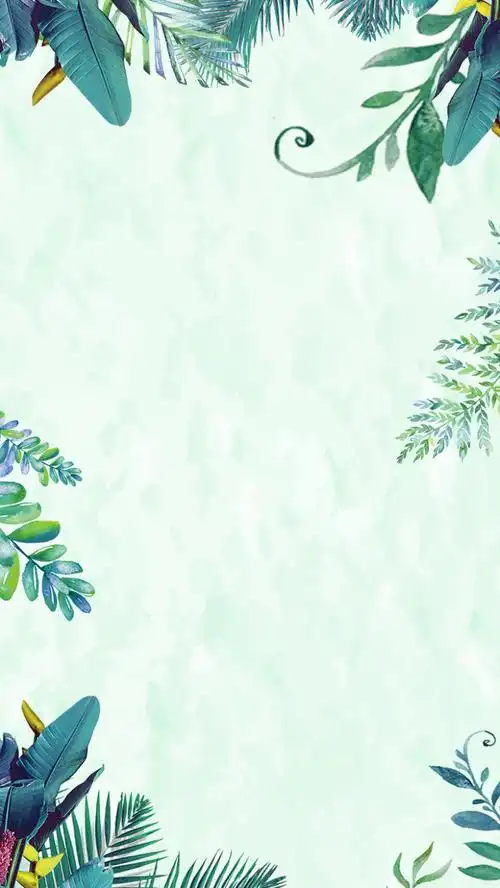 小清新花卉简约psd分层h5背景