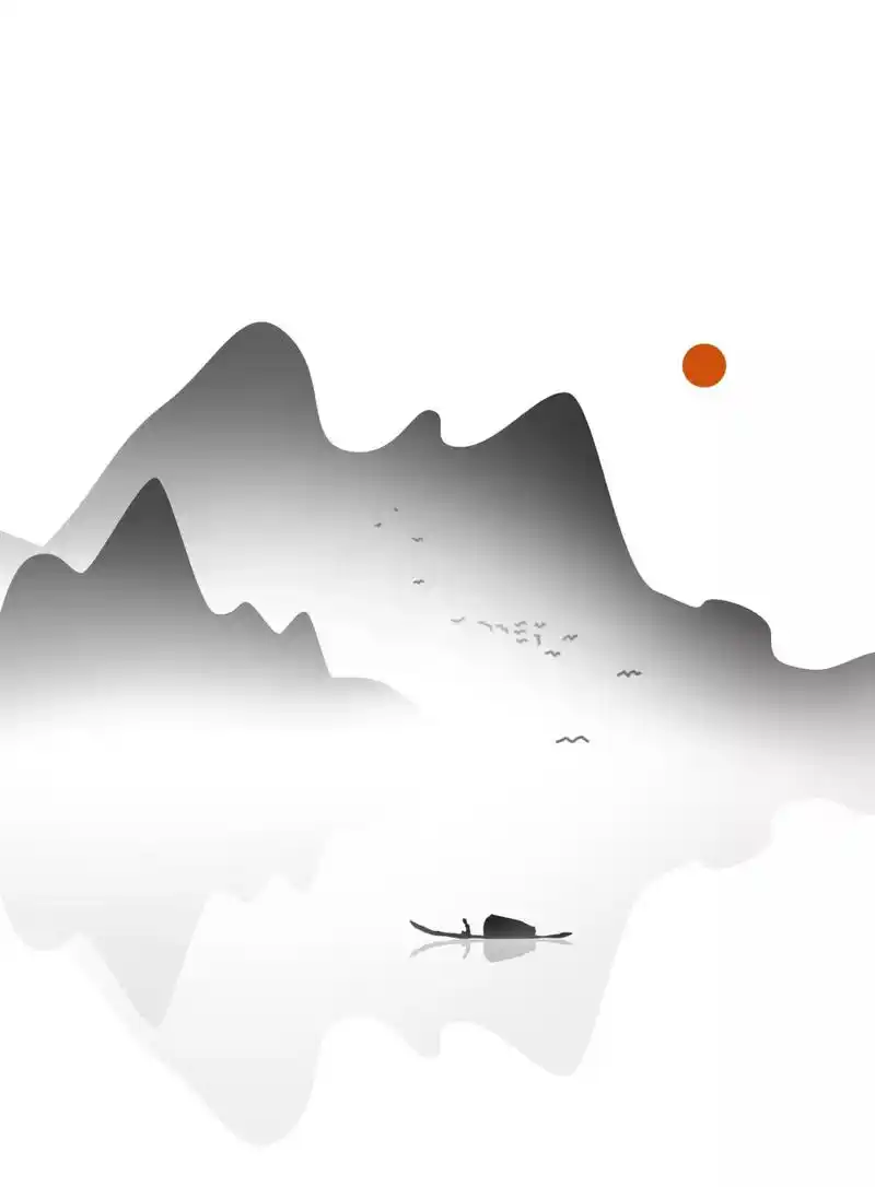 7915这次给大家收集的是国潮古风水墨国画海报壁纸素材.