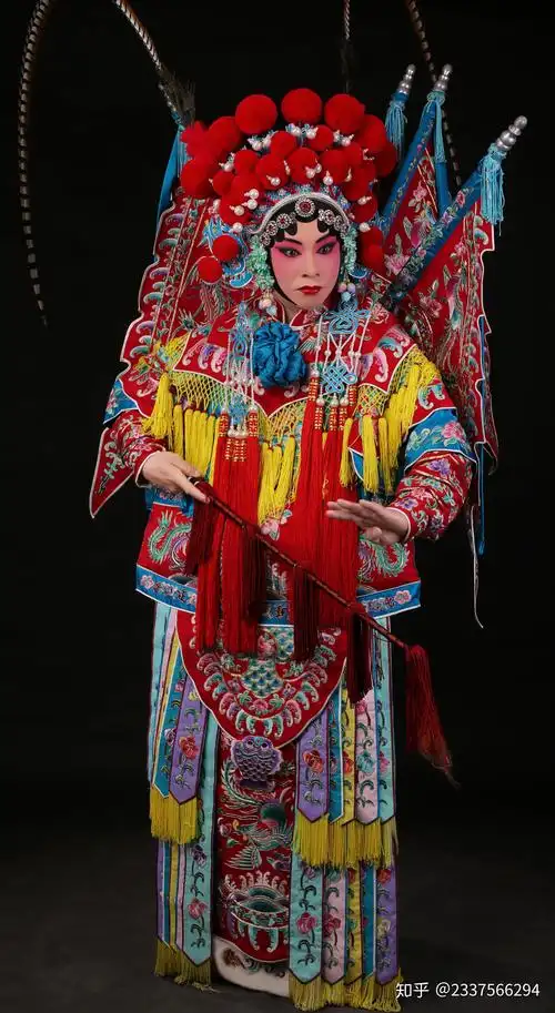 我的京剧照京剧旦角化妆京剧穆柯寨穆桂英刀马旦