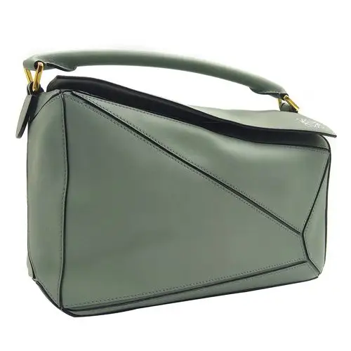 [9.9新]罗意威loewe绿色牛皮医生几何包未使用