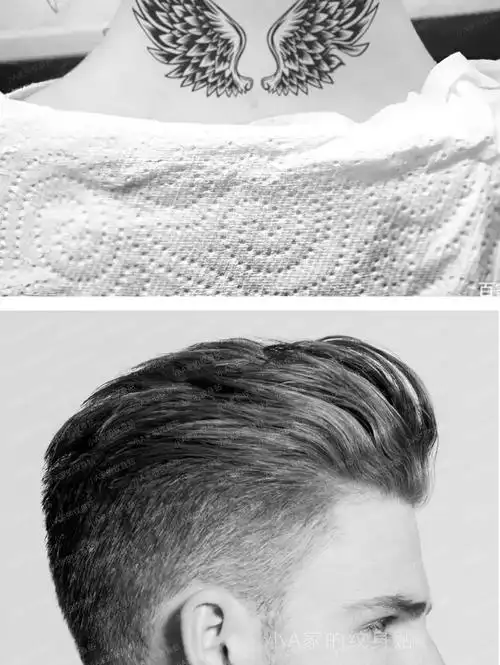 冬天专用 草本纹身贴脖子男 半永久持久防水仿真翅膀羽