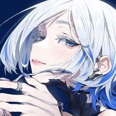 高冷女神头像霸气漫画蓝色-动漫头像 - 壁纸之家