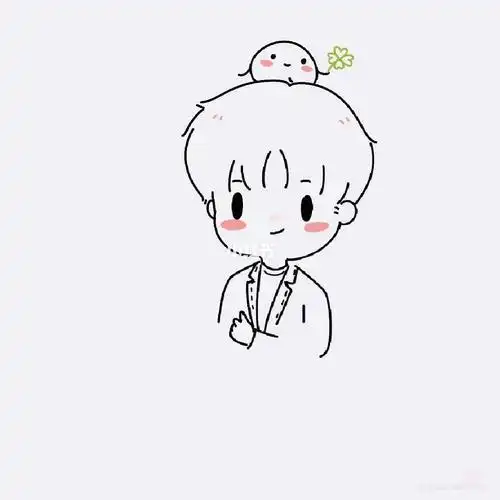 三小只的简笔画头像头像简笔画tfboys素材头像