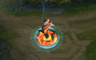 w技能敌人身上的三环是fpx的印记,另外三环打出来以后有个凤凰飞天的