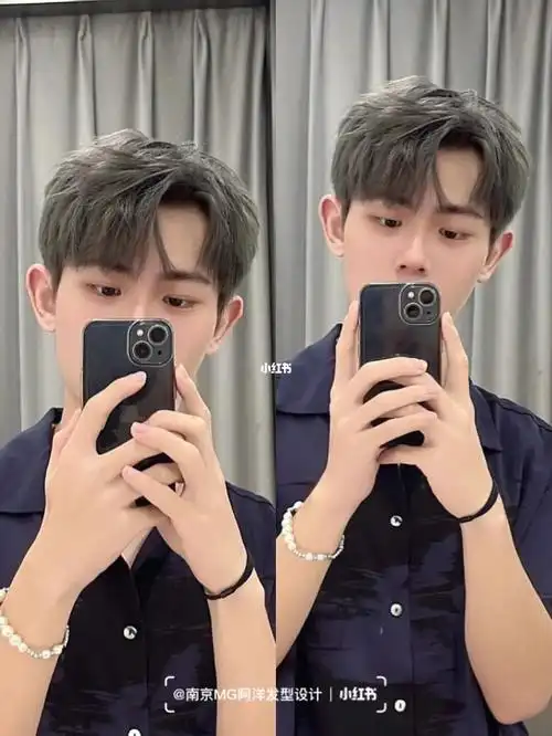 烫发 南京剪男生发型哪里好 南京男生理发7878男生韩式三七分的