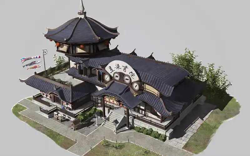 【3dmax建模】超详细古风书院制作,0基础建模案例讲解_哔哩哔哩_bili