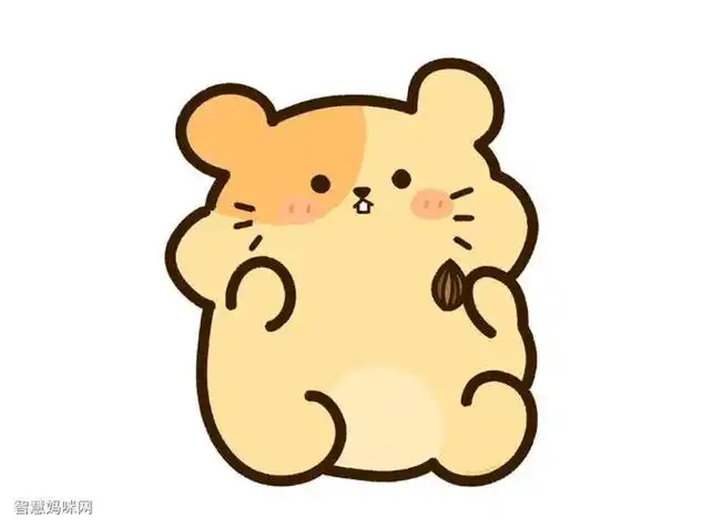 卡通简笔画小动物彩色漂亮