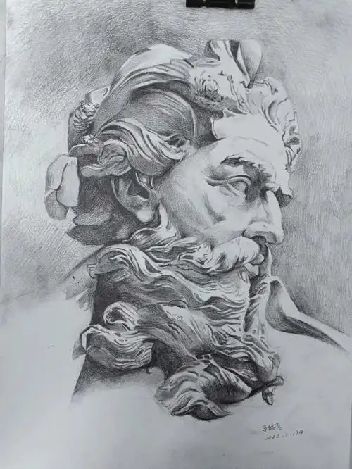 萌新为画动漫苦心打素描基础