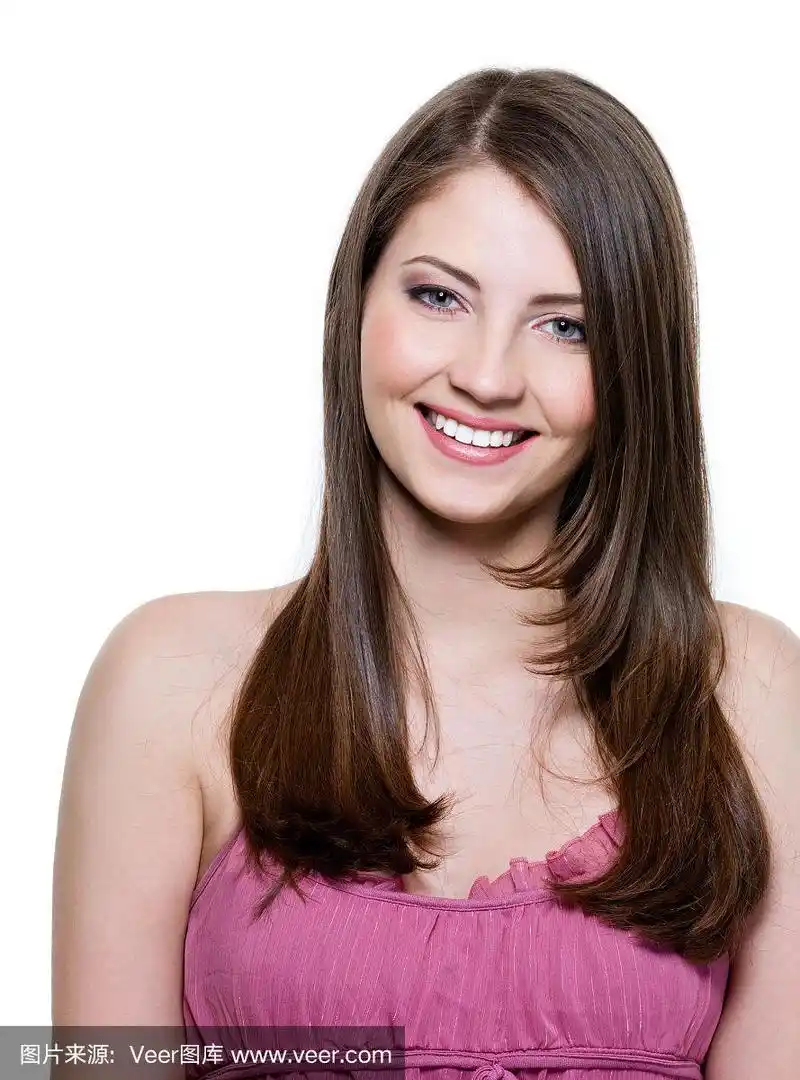 美丽的露齿微笑的女人